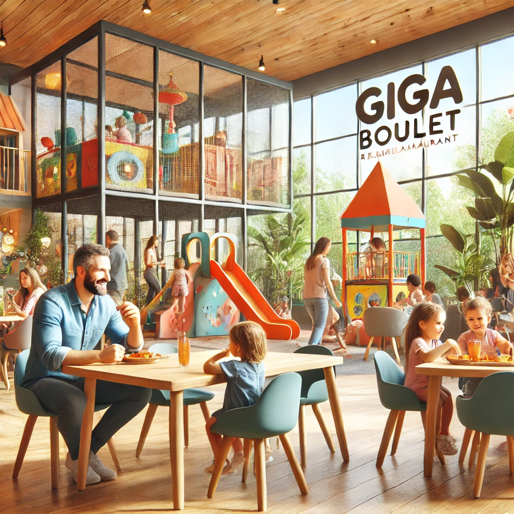 Aire de jeux pour enfants chez Giga Boulet